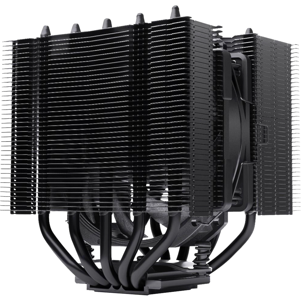 Кулер Noctua NH-D12L chromax.black, башенный, 148W, 120мм