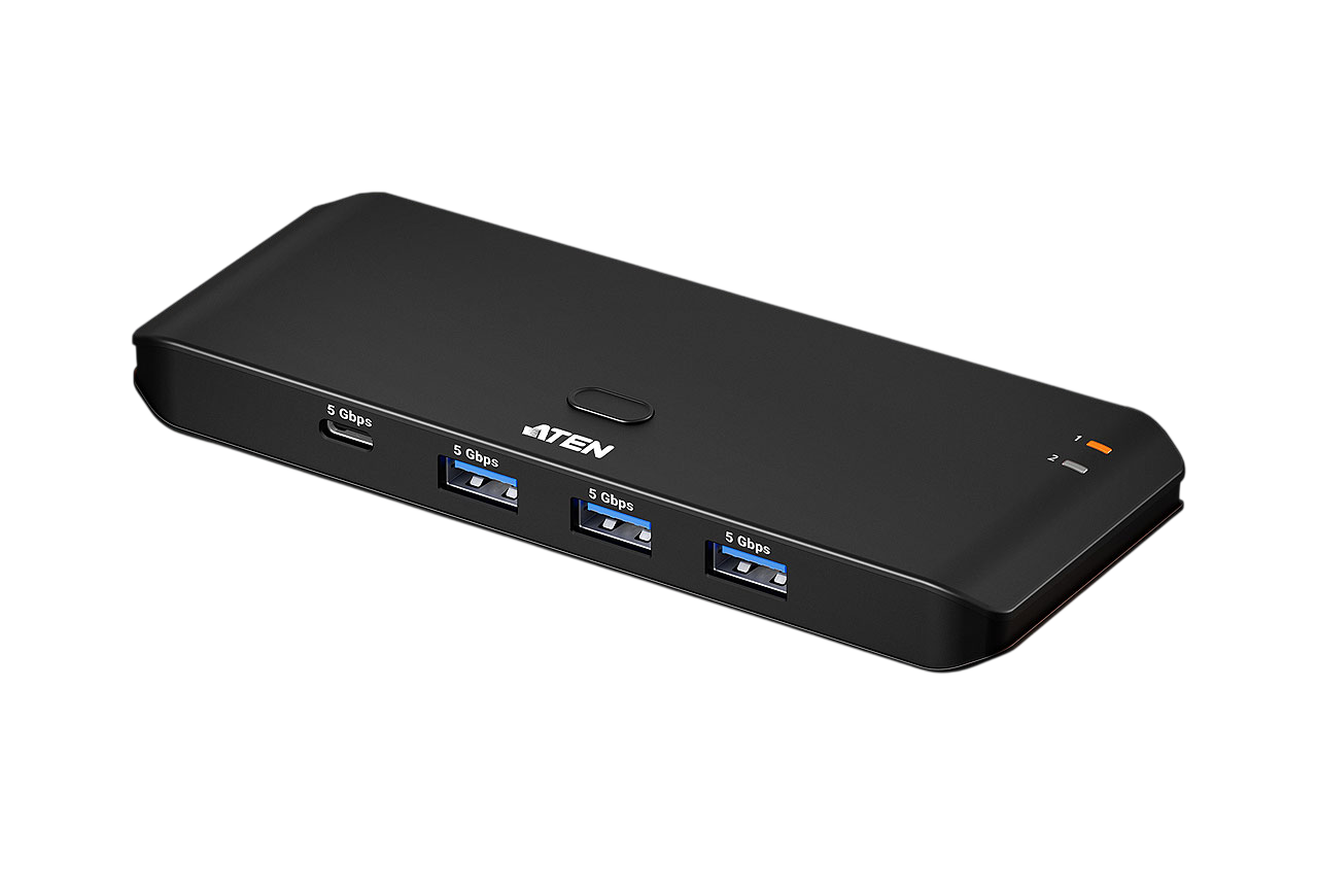 Коммутатор Aten US4324, USB 3.2 Gen 1, 2 хост-порта, 4 выхода, 5 Гбит/с
