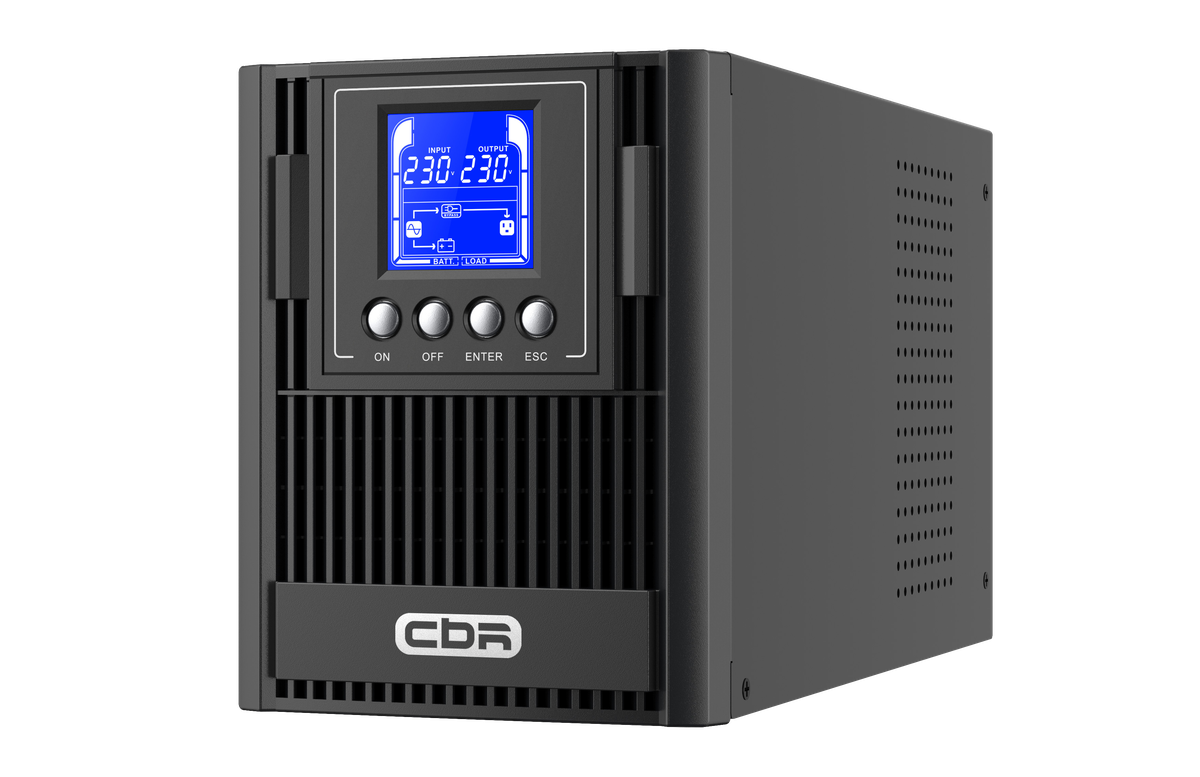 ИБП CBR ESN-1KT-3F-LCHERSC, Online 1000VA/1000W, Tower, LCD