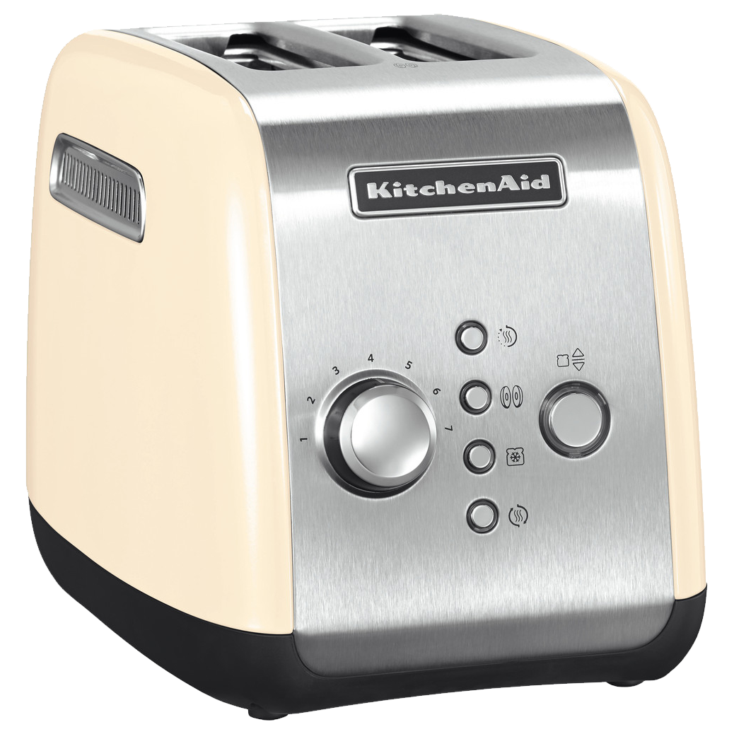 Тостер KitchenAid 5KMT221EAC, 2 ломтика, 1100 Вт, 7 уровней, кремовый