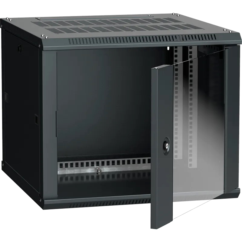 Шкаф телекоммуникационный ITK LWR5-06U66-GF, настенный, 6U, 600×600мм, стеклянная дверь