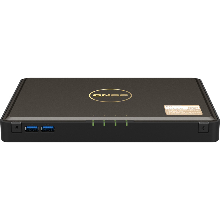 Сетевое хранилище без дисков/ SMB QNAP TBS-464-8G NAS  4-bay M.2 NVMe, Intel Celeron N5105 4-core/4-thread 2.0-2.9 GHz, 8 GB DDR4, 2 x 2.5 GbE, 2xUSB 3.2 Gen 1 port, 3xUSB 2.0 port, 2xHDMI Output