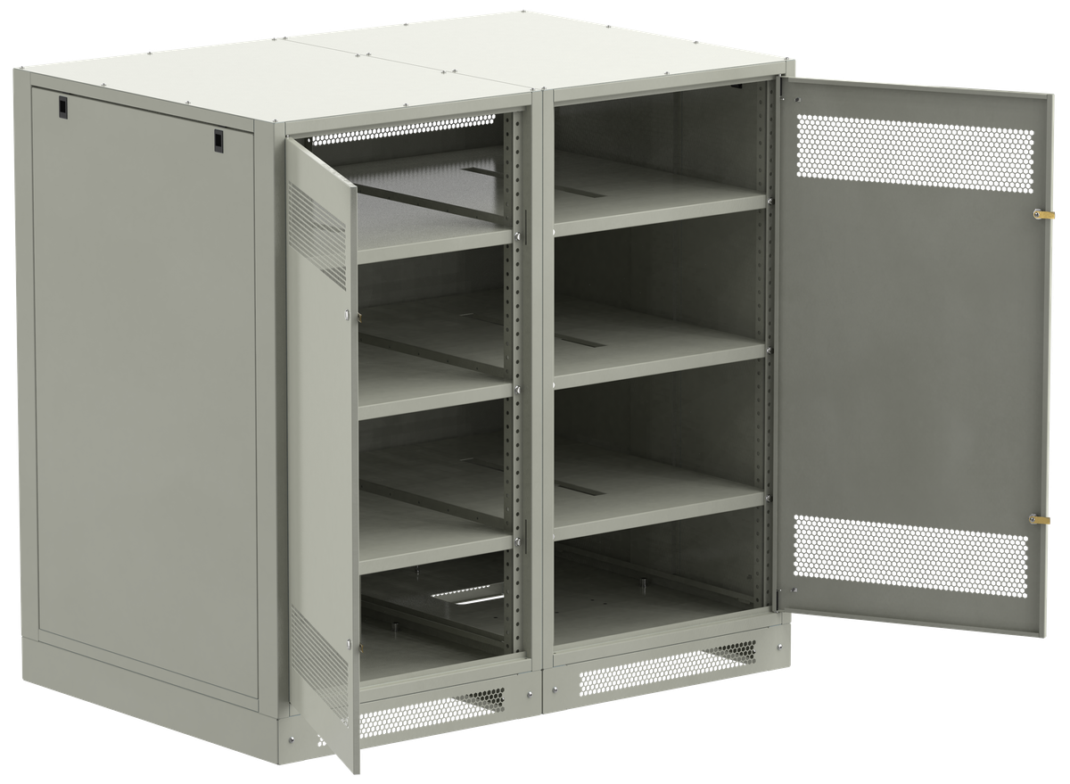 Шкаф аккумуляторный ITK LB35-13H49-2M, 1350×1400×950 мм, серый