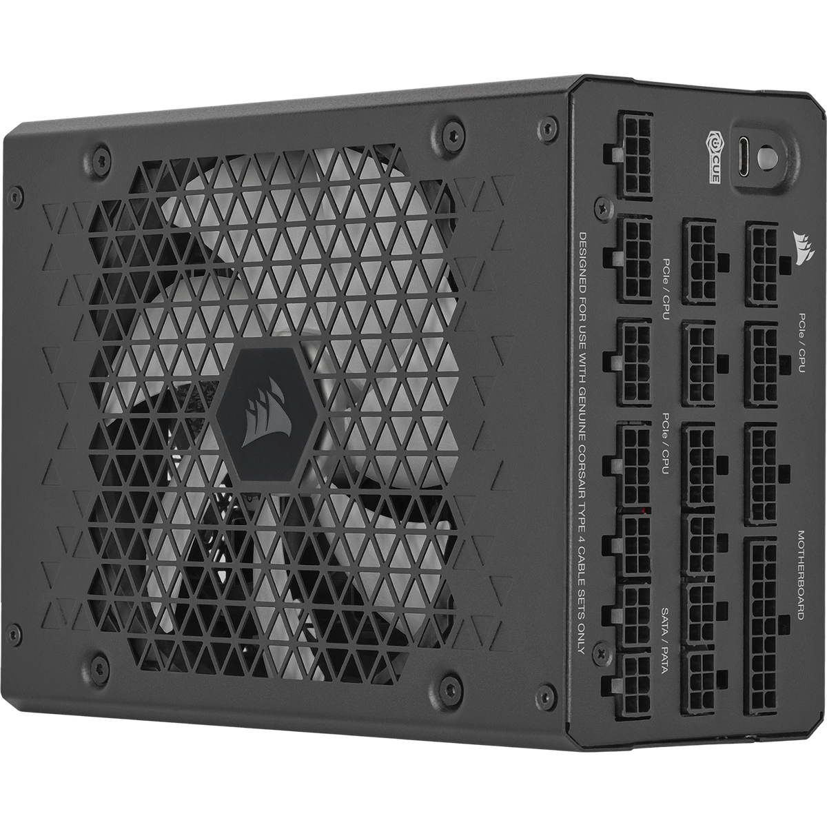 Блоки питания/ Power Supply Corsair HX1500i, Model RPS0132, 1500W 80+ Platinum (ATX, 3.1, PCIe 5.1, Full modular, 1x24(20+4)pin, 2x8-Pin to 12V-2x6 Cable, 3x4+4-pin CPU +12V (EPS), 6x4-pin Molex, 4x6+2-pin PCIe, 8xSATA3, 1xUSB Type-C, Active, 140x140mm, 150x200x86mm, APFC, Power cable-EU, black)