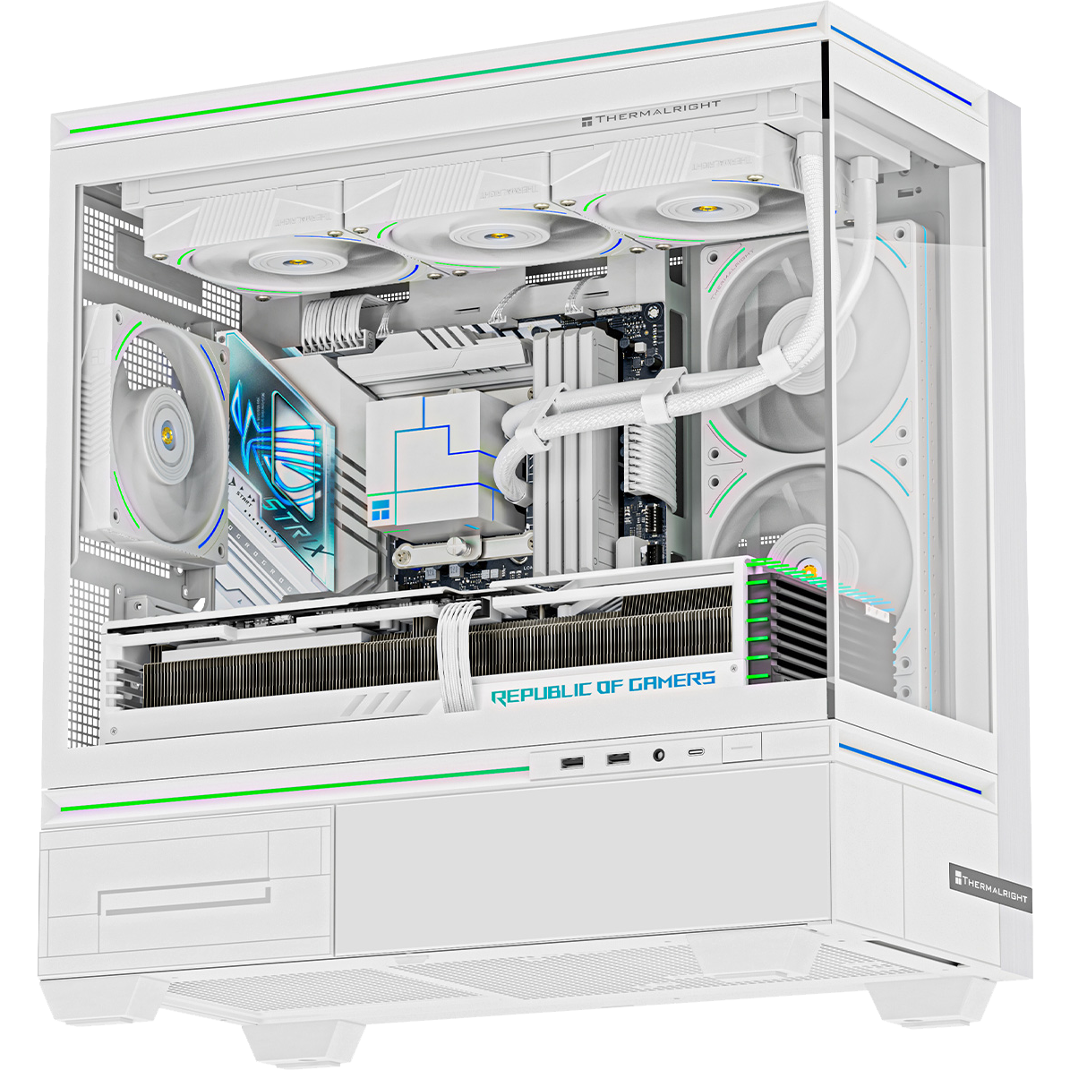 Корпус Thermalright TL-M10 White, Mini-Tower, TG, без вентиляторов, mATX/mITX