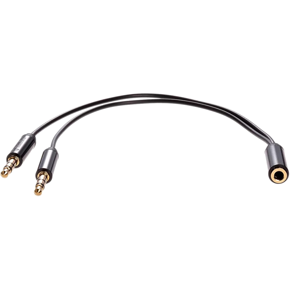 Адаптер Telecom TAV205M-0.2M, 2×3.5ST(M) — 3.5ST(F), 0.2м