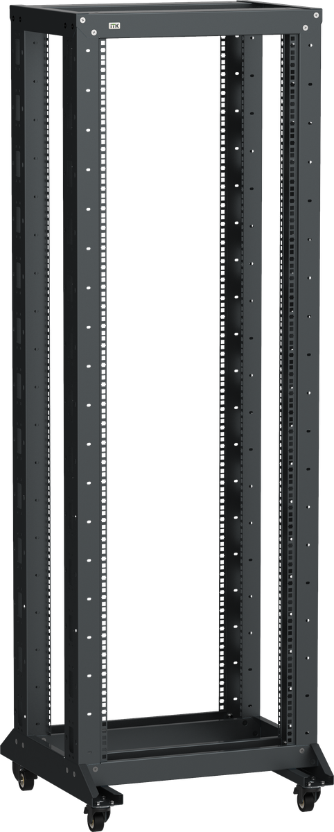 Стойка ITK LF05-42U66-2RM, двухрамная, 42U, 600×600мм, 700кг