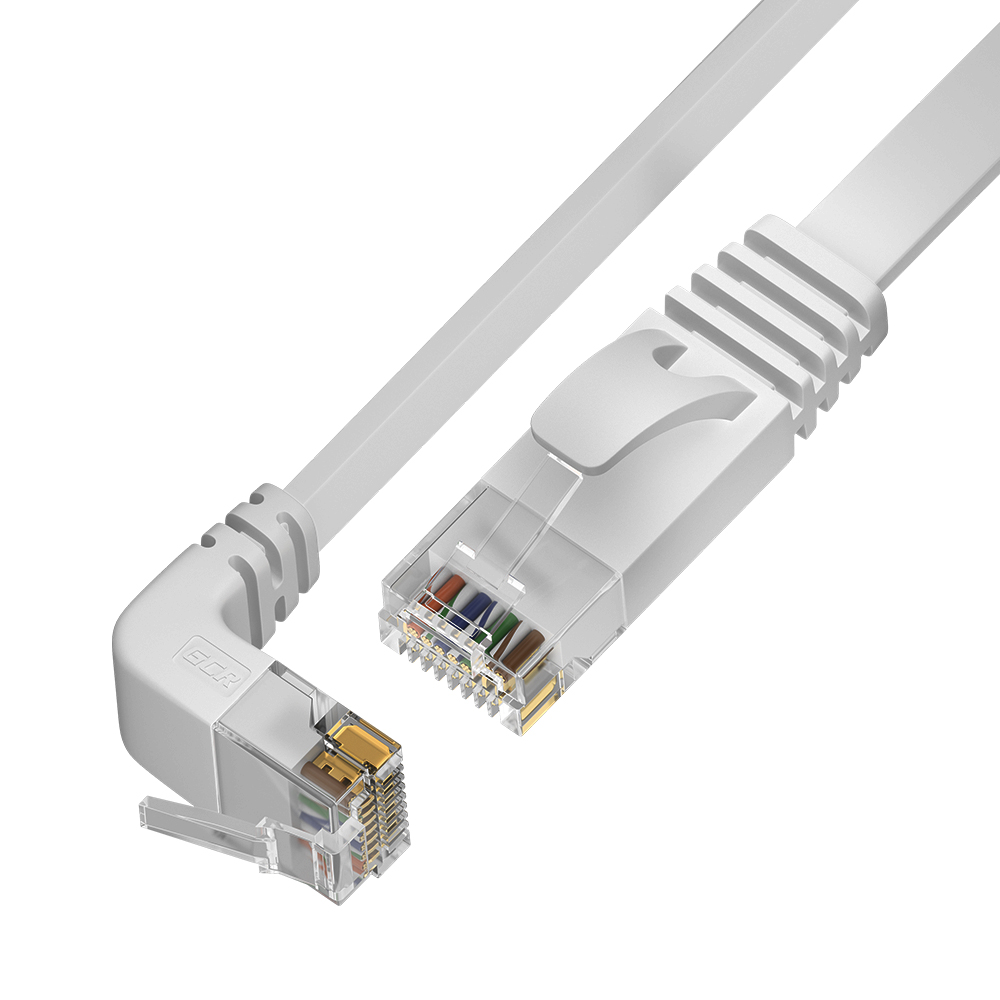 Патч-корд Greenconnect GCR-54657, UTP кат.6 плоский, 5.0м