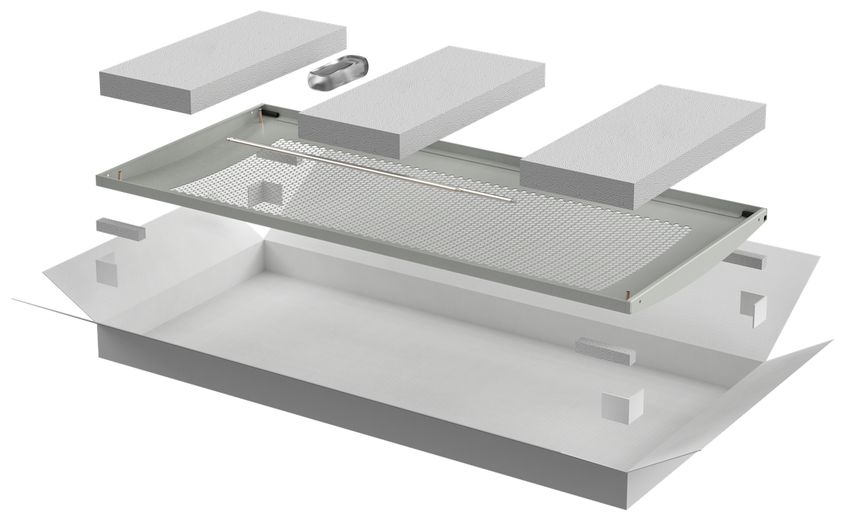 Дверь ITK LINEA N LN35-28U6X-DP, перфорированная, 600мм, для шкафа 28U, серая