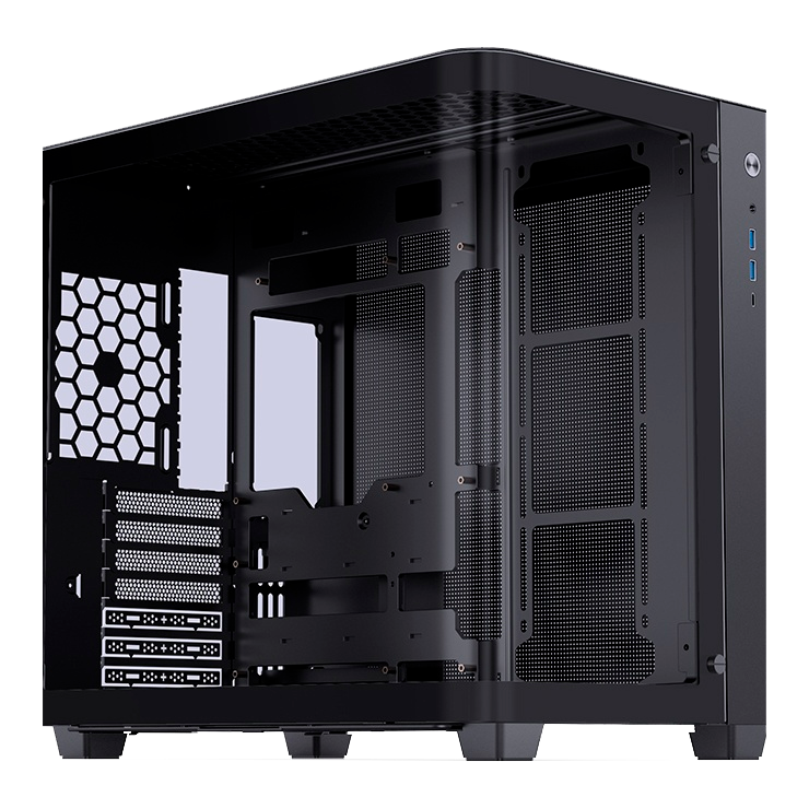 Корпус Jonsbo TK-3 Black, Midi Tower, ATX/mATX/Mini-ITX, USB-C 3.2 Gen 2, закалённое стекло