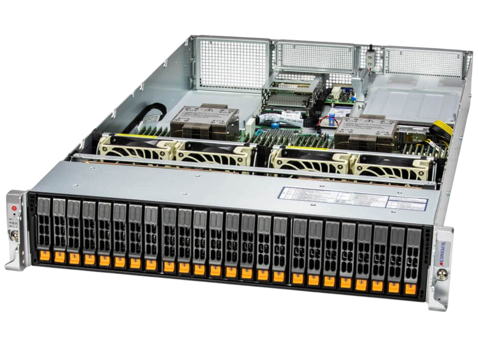 Серверная платформа SuperMicro SYS-221H-TN24R (bundle12), 2U, 2×LGA4677, 32×DDR5