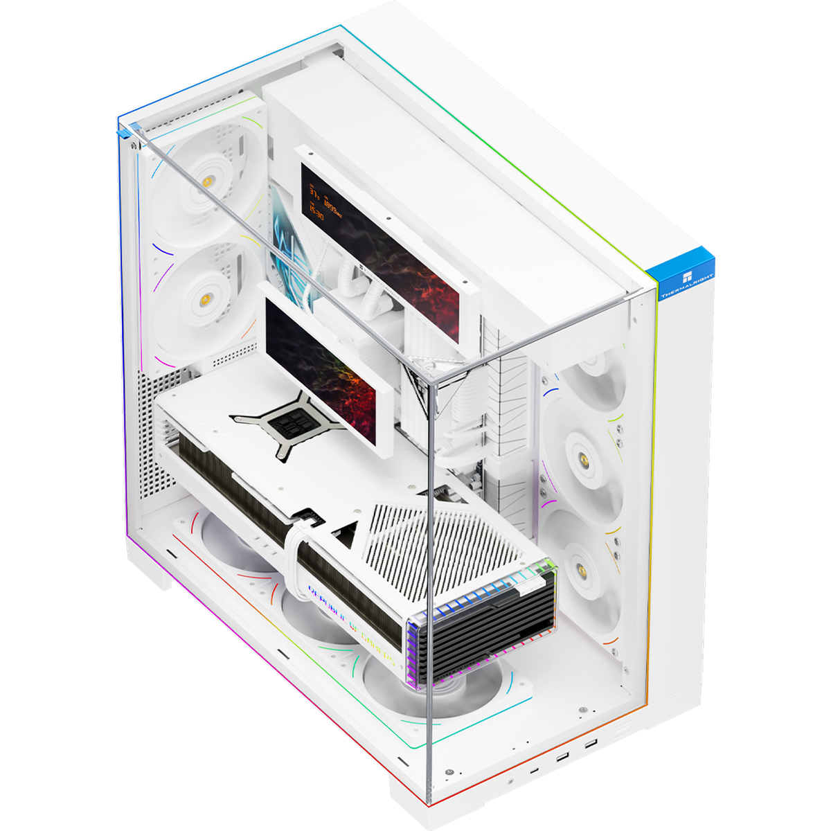 Корпус Thermalright TRA70VFUBB, TR-A70 Vision, ATX, Black