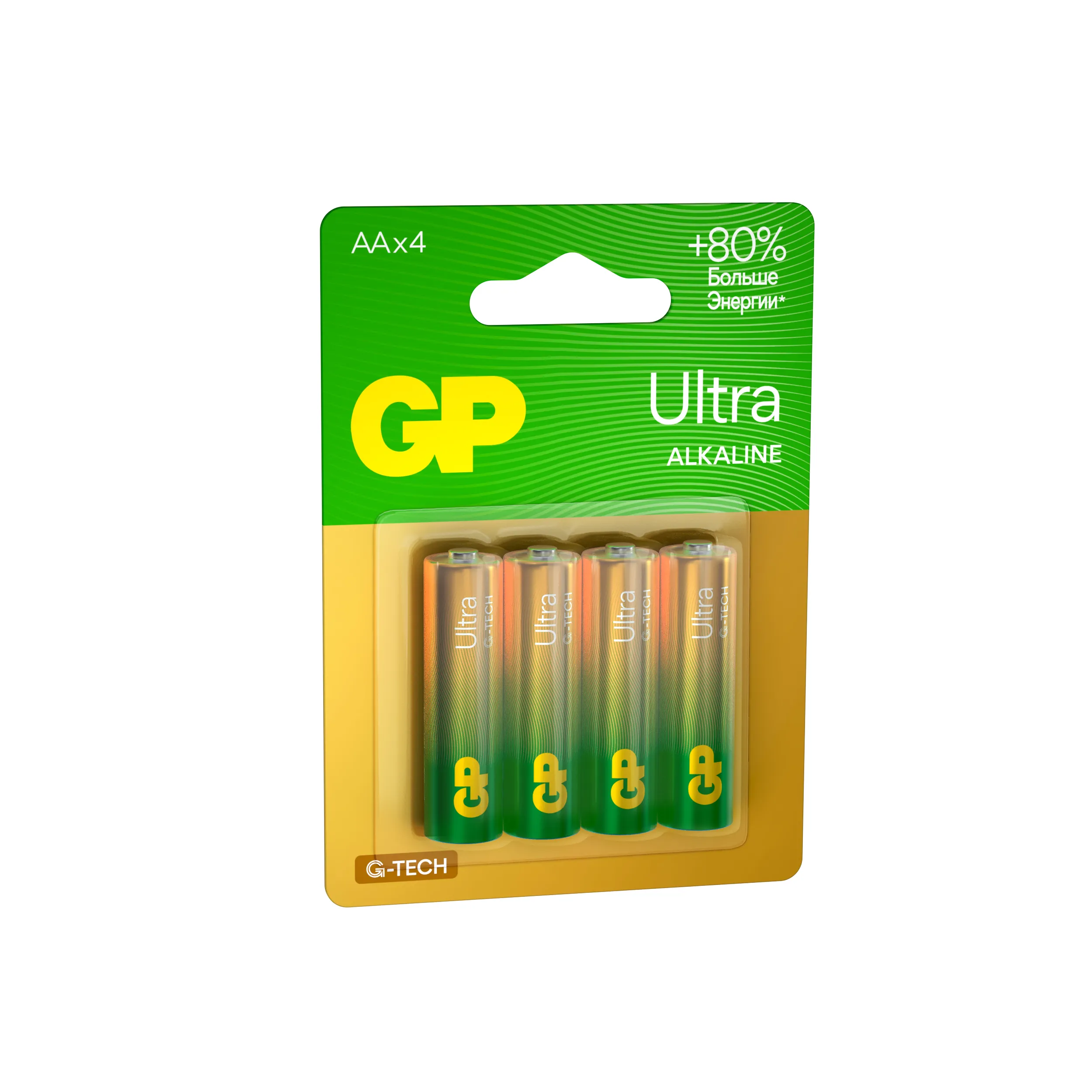 Батарейки GP 4891199226359, AA, 4 шт., алкалиновые G-Tech