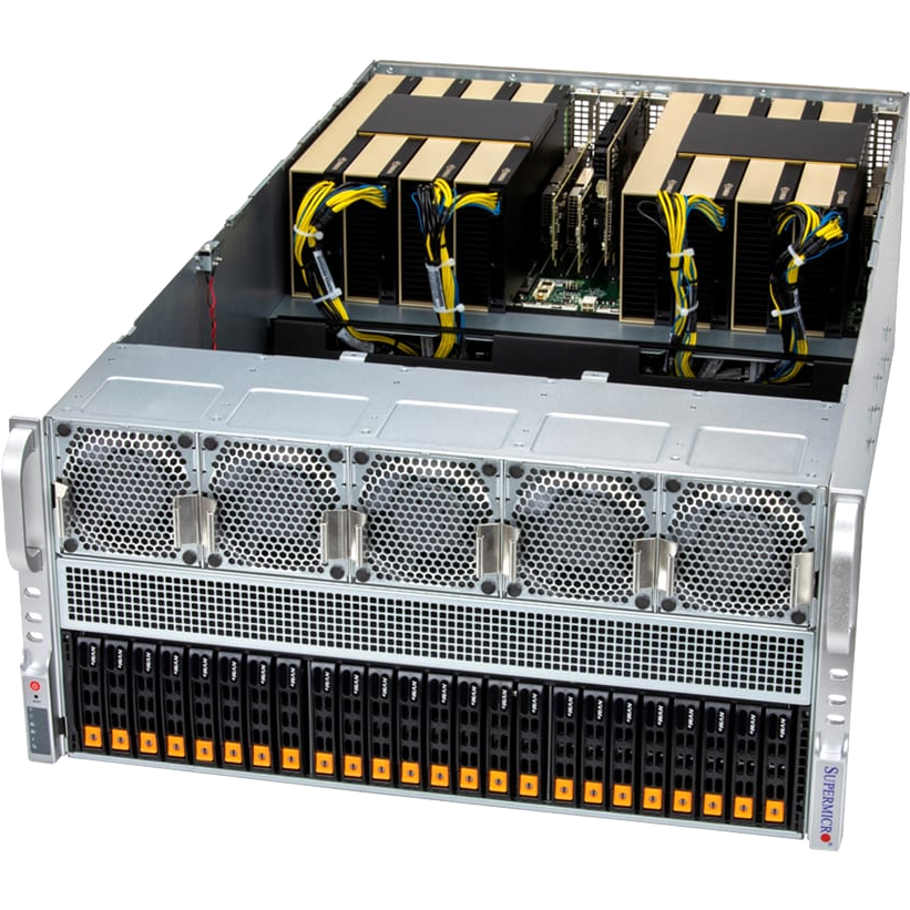 Серверная платформа Supermicro SYS-522GA-NRT, 5U, 2×LGA-7529, 24×DDR5, 24×NVMe