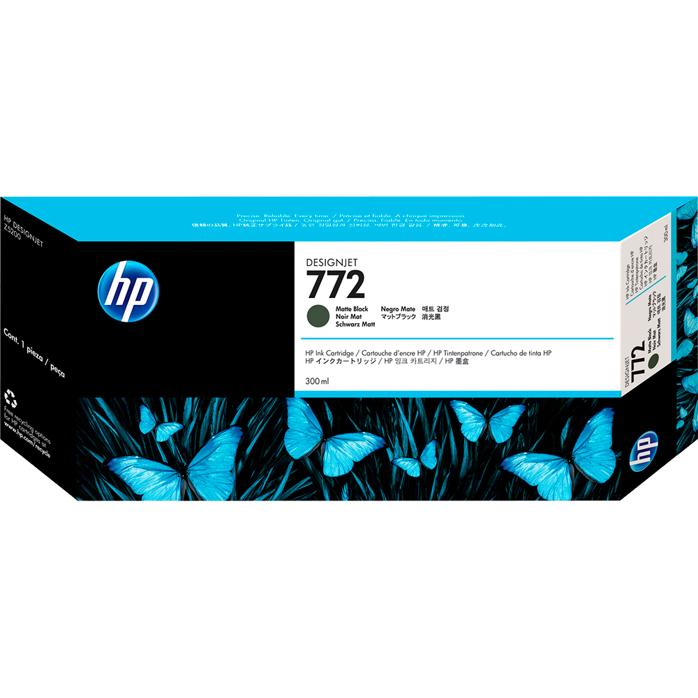 Картридж HP CN635A, 772 Matte black, 300 мл, для Designjet