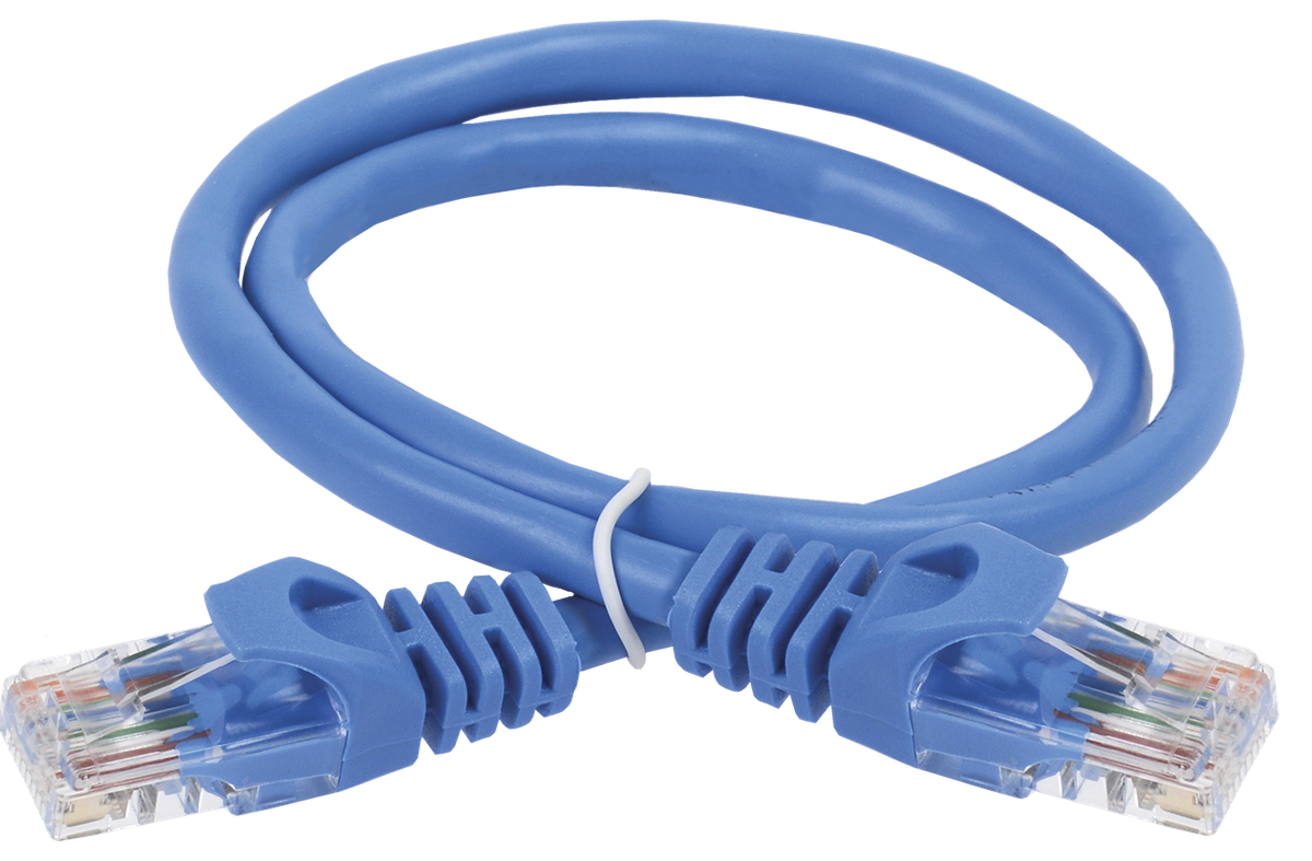 Патч-корд ITK PC03-C5EU-2M, Cat.5e U/UTP, 2м, синий