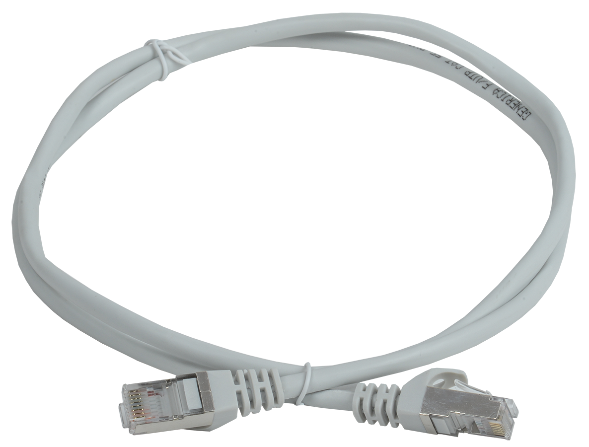 Патч-корд ITK PC01-C5EF-1M-G, Cat.5e FTP, 1 м, серый