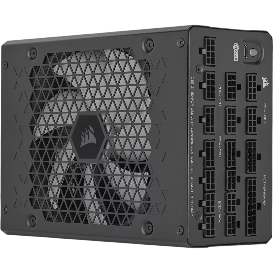 Блоки питания/ Power Supply Corsair HX1200i Ultra-Low Noise, Model RPS0202, 1200W 80+ Platinum (ATX, 3.1, PCIe 5.1, Full modular, 1x24(20+4)pin, 2x12V-2x6, 1x16-pin PCIe, 2x4+4-pin CPU +12V (EPS), 6x4-pin Molex, 5x6+2-pin PCIe, 8xSATA3, 1xUSB (Type-C), Active, 140x140mm, 200x150x86mm, APFC, Power cable-EU, black)
