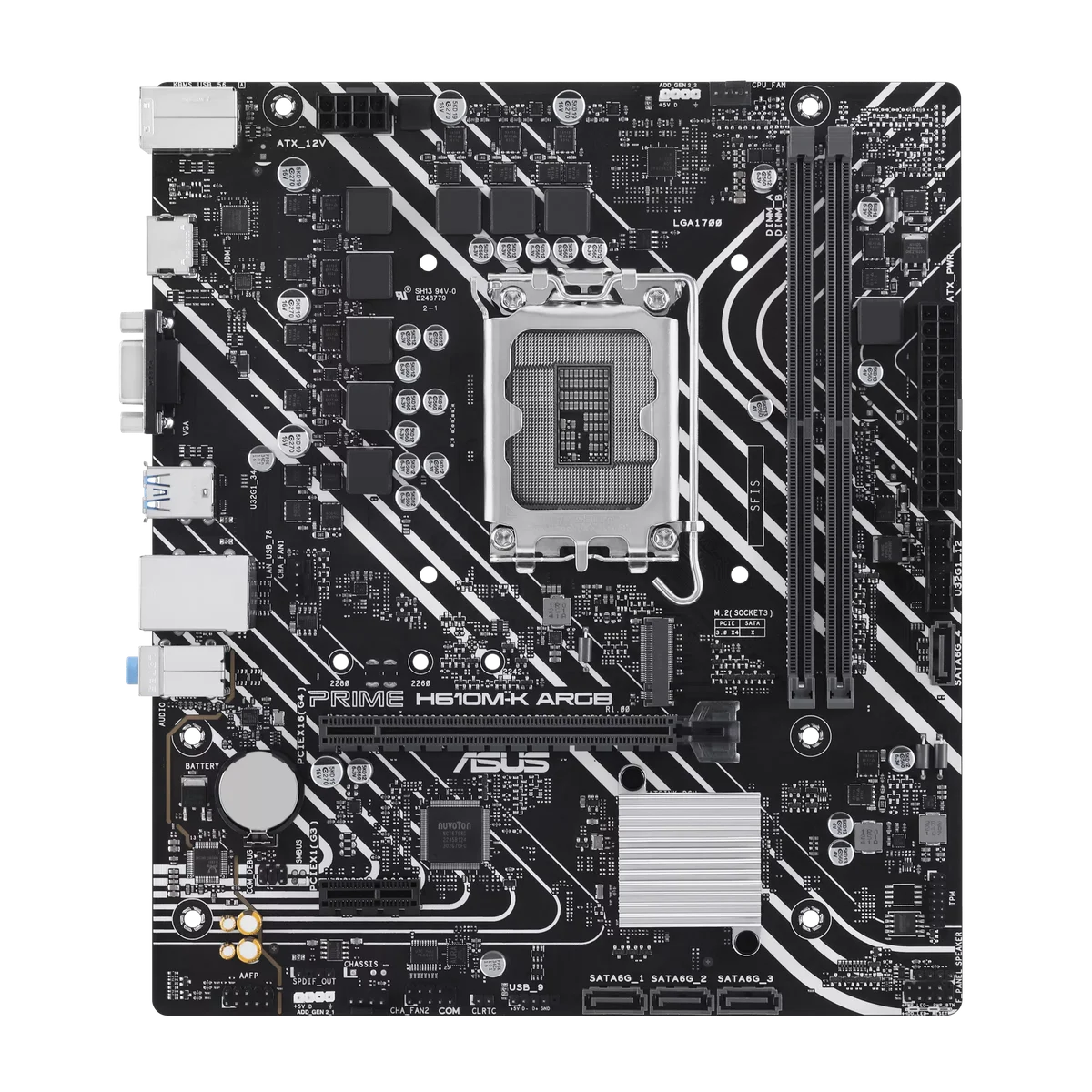 Материнская плата ASUS 90MB1G90-M0EAY0, LGA1700, H610, DDR5, mATX