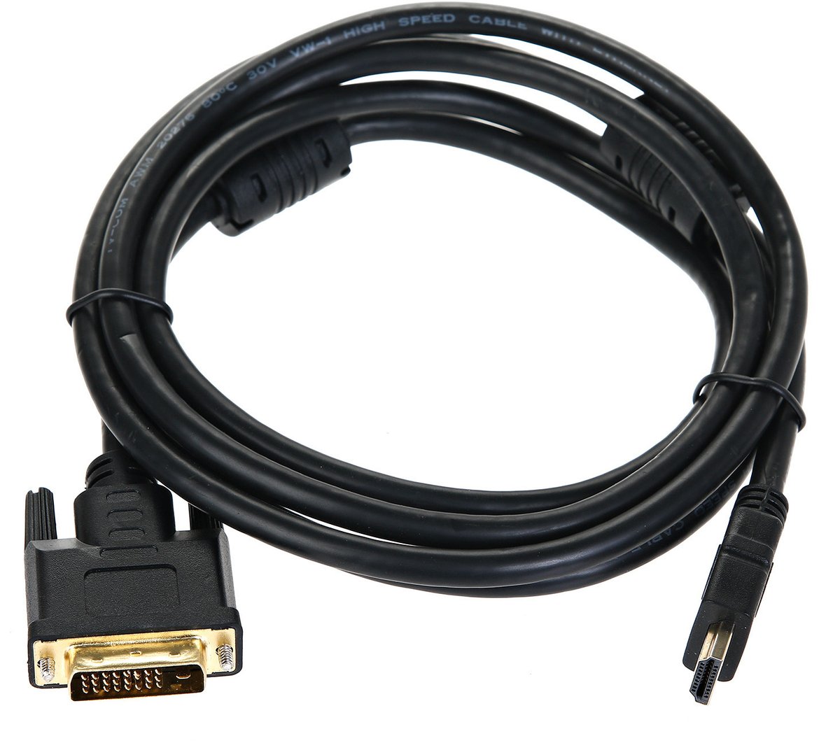 Кабель TV-COM LCG135F-2M, HDMI — DVI-D, 2 м, 2 фильтра