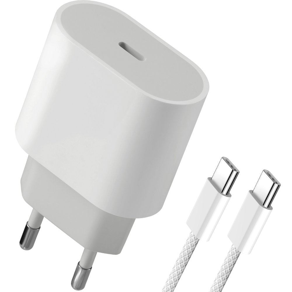 Зарядное устройство Defender 83222, 20Вт, USB Type-C, кабель 1м