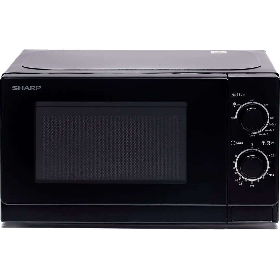 Микроволновая печь Sharp R-6000RK, 20 л, 800 Вт, гриль 1000 Вт, чёрный