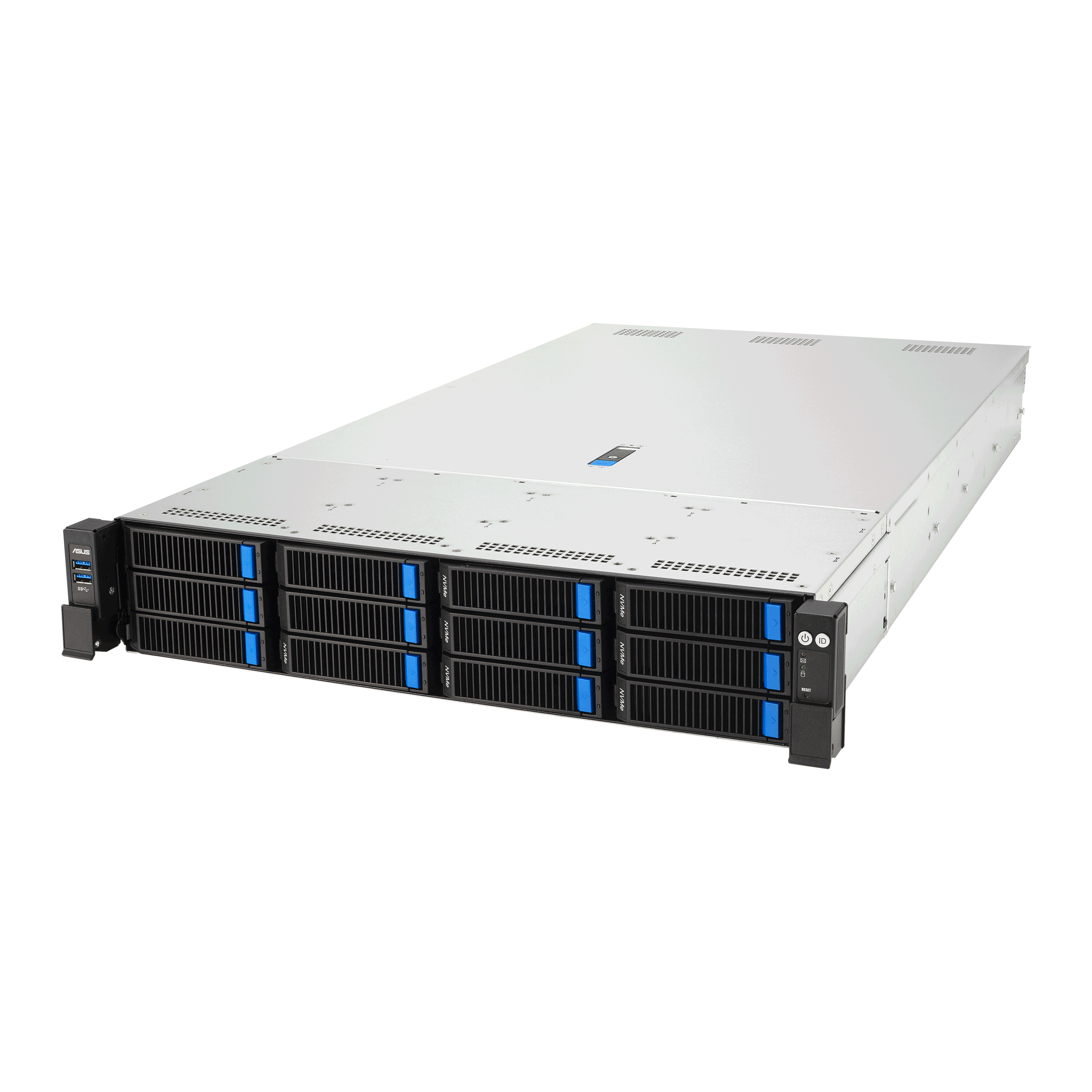 Серверная платформа ASUS RS720A-E13-RS12U, 2U, 2×SP5, 24×DDR5, 12×NVMe, 2700 Вт