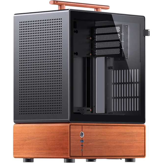 Корпус JONSBO T7 black, Mini-Tower, MicroATX/Mini-ITX, без БП, USB-C 3.2