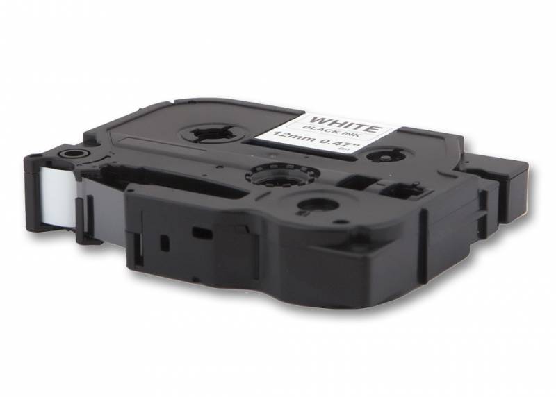 Лента Cactus CS-TZ231, 12мм x 8м, черный на белом