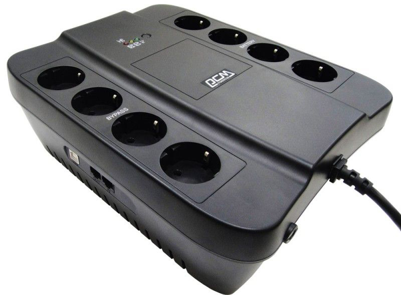 ИБП POWERCOM Spider SPD-650U, 650 ВА/390 Вт, Line-Interactive, 8×Schuko