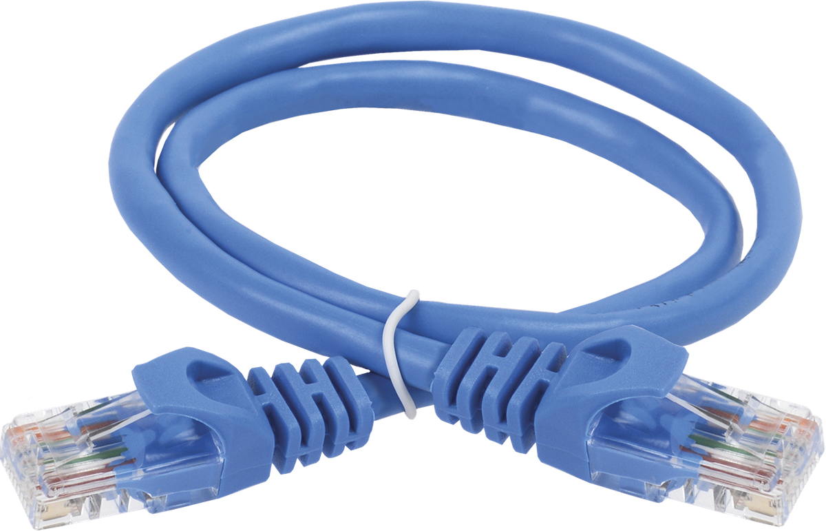 Патч-корд ITK PC03-C6U-2M, Cat.6 UTP, PVC, 2 м, синий