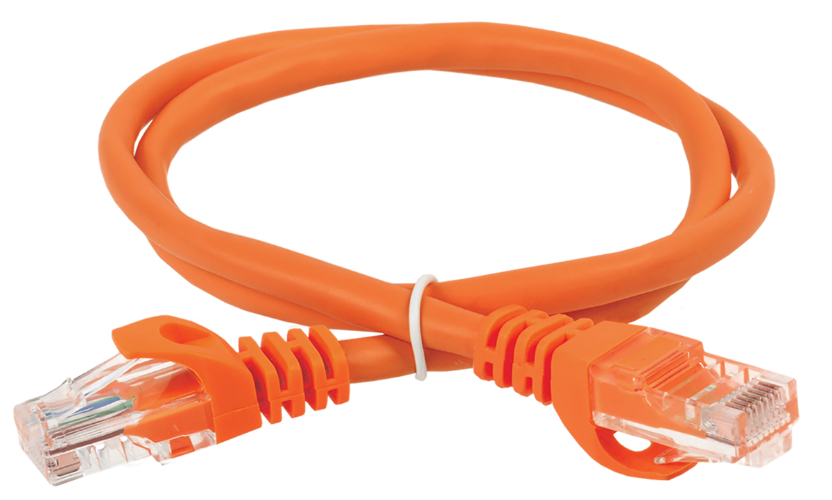Патч-корд ITK PC07-C6UL-2M, кат.6, UTP, LSZH, 2 м, оранжевый