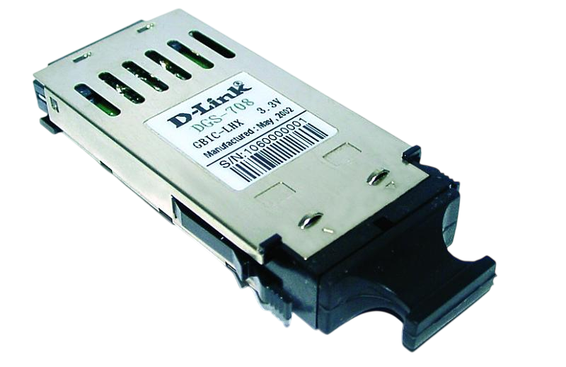 Трансивер D-Link DGS-708, GBIC, одномодовый, 80км