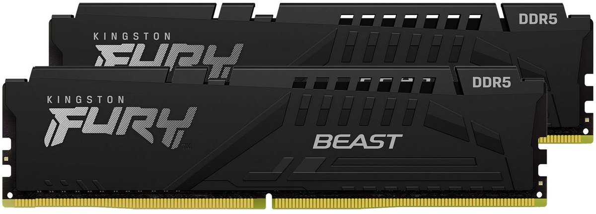 Память Kingston KF556C36BBEK2-16, DDR5, 2×8ГБ, 5600МГц, CL36, Beast Black