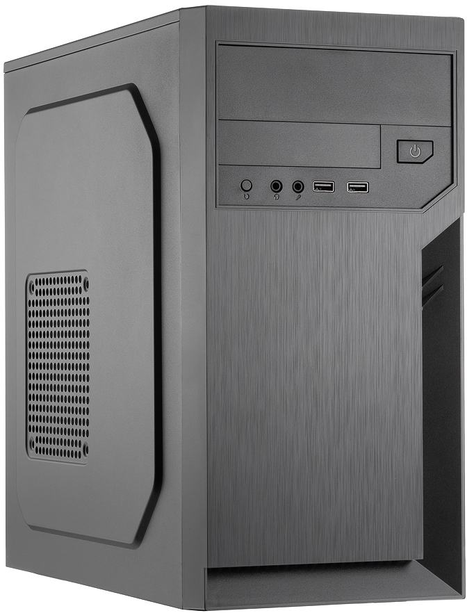 Корпус Foxline FL-702, Mini-Tower, mATX/Mini-ITX, без БП, чёрный