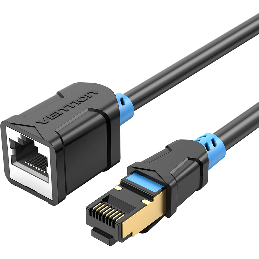 Патч-корд удлинитель Vention IBLBI, SSTP cat.6, RJ45, 3 м, чёрный