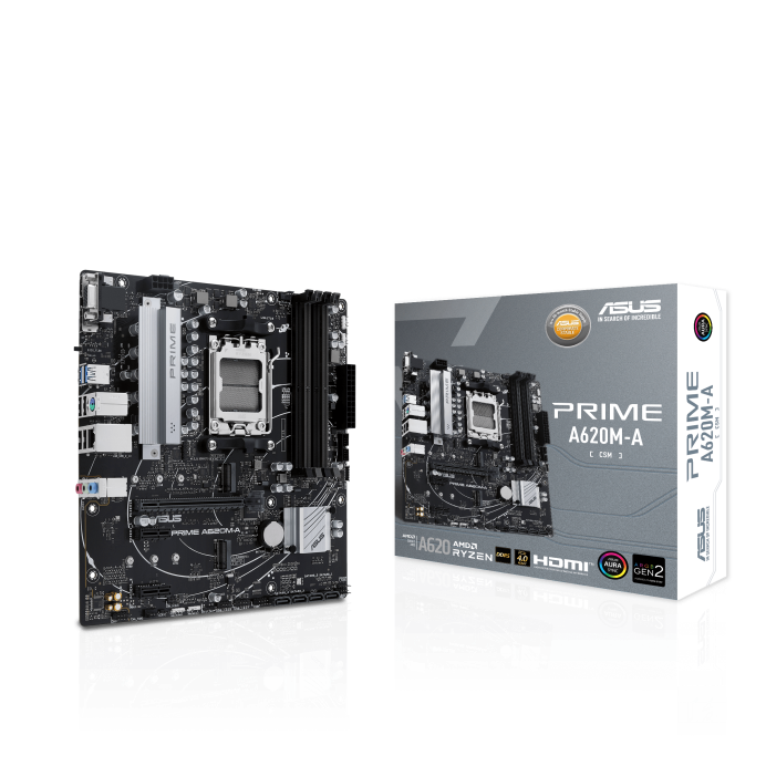 Материнская плата ASUS PRIME A620M-A-CSM, AM5, A620, DDR5, mATX