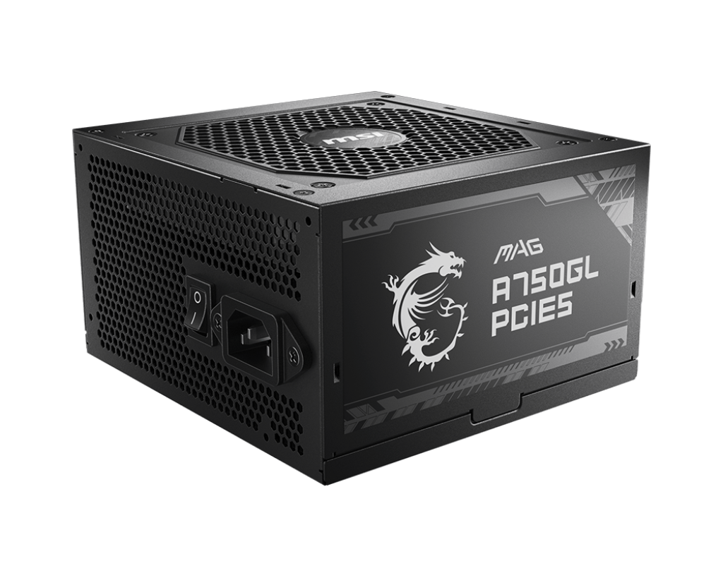 Блок питания MSI MAG A750GL PCIE5, 750Вт, 80+ Gold, ATX 3.1