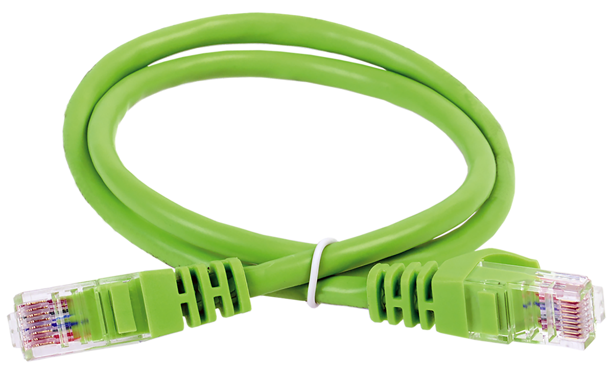 Патч-корд ITK PC02-C5EUL-5M, кат.5E UTP, LSZH, 5м, зеленый