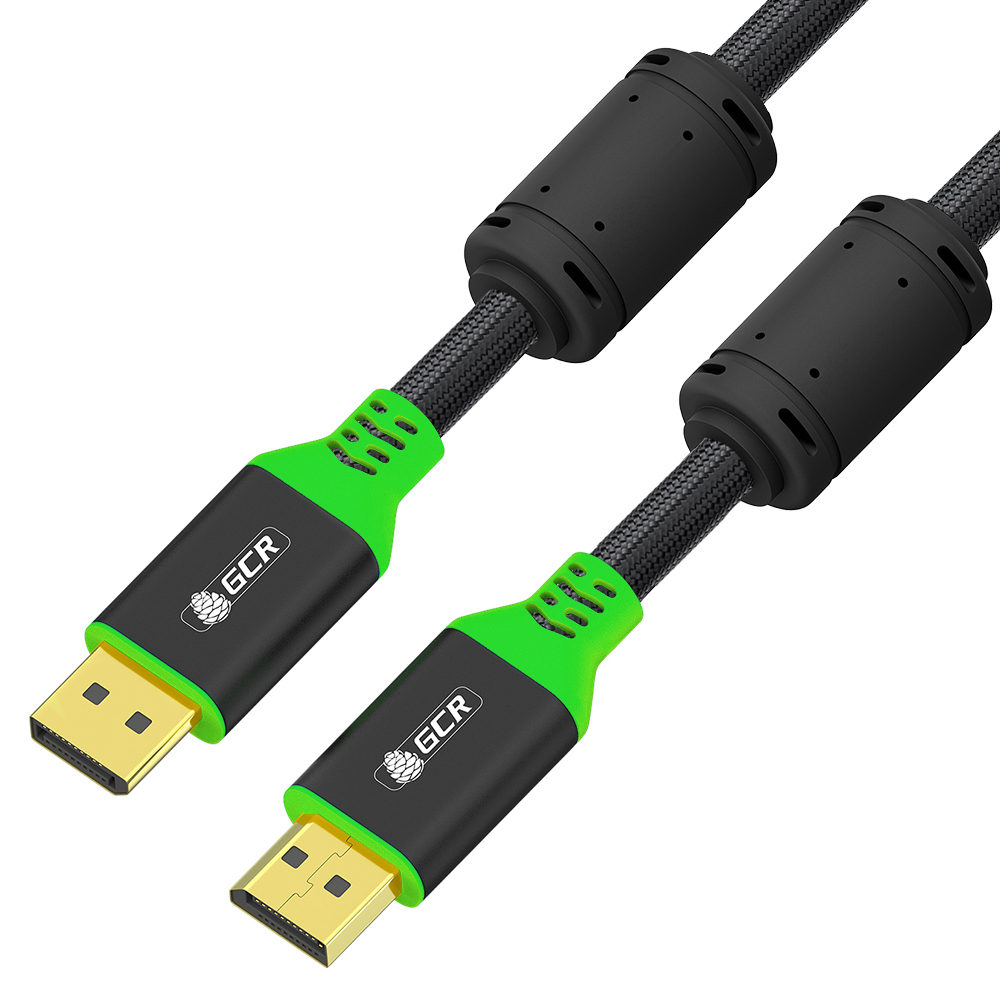 Кабель GCR GCR-56284 DisplayPort v1.4, 2 м, 8K 60Hz, 4K 165Hz, капрон