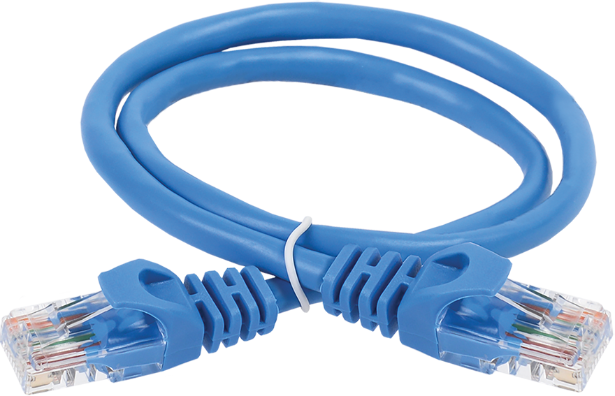 Патч-корд ITK PC03-C5EUL-05M, Cat.5e U/UTP, LSZH, 0,5 м, синий