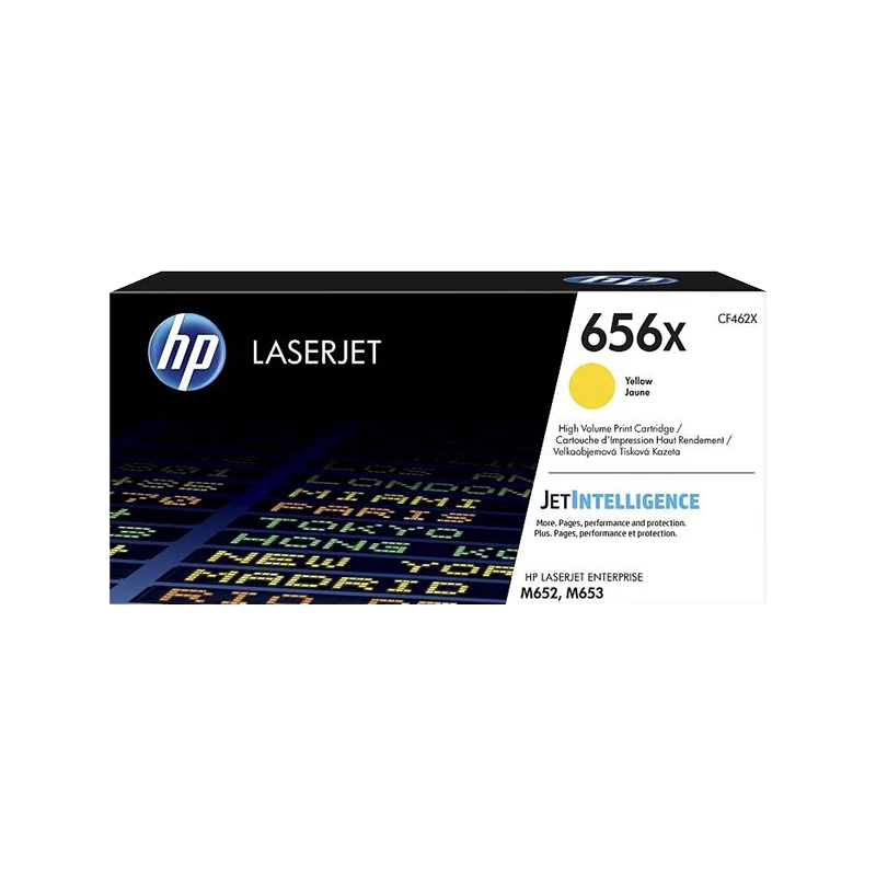 Тонер-картридж HP CF462X (656X), желтый, 22000 страниц, высокая емкость