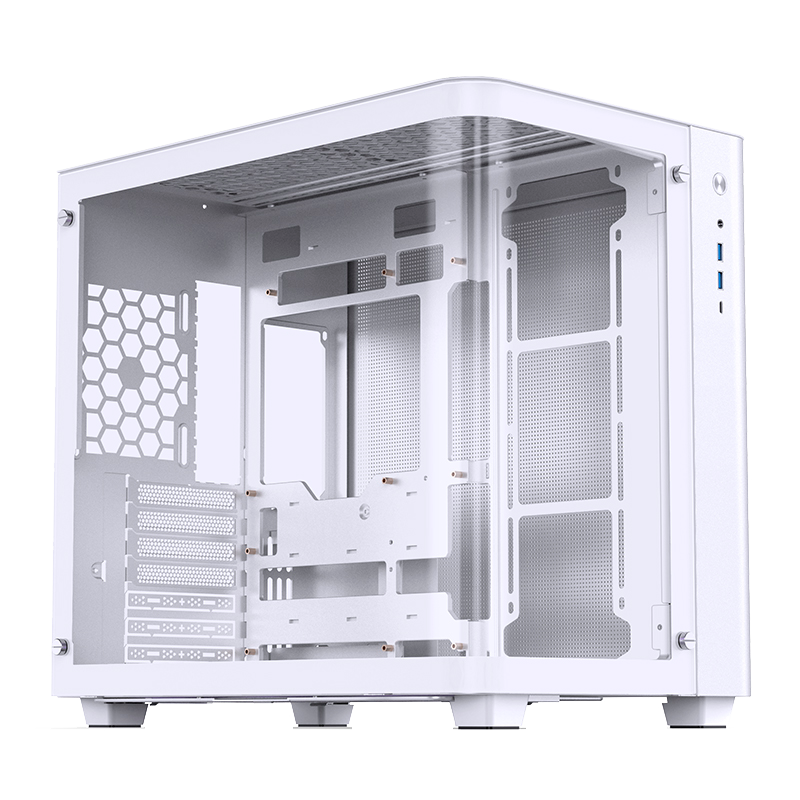 Корпус JONSBO TK-3 White, Midi-Tower, ATX/mATX/Mini-ITX, закалённое стекло