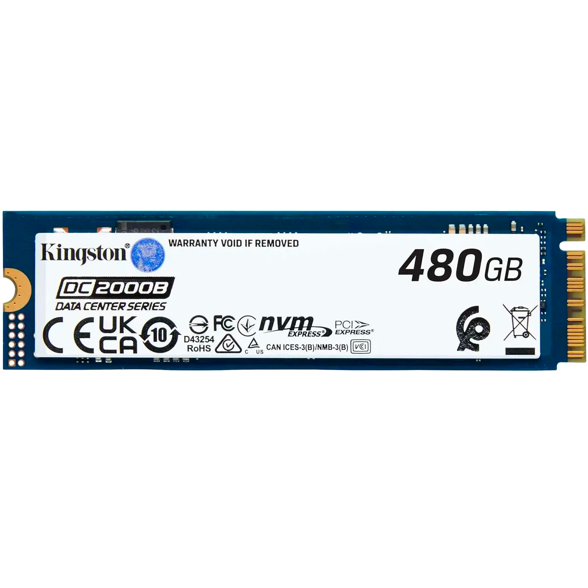 Накопитель Kingston SEDC2000BM8/480G, 480GB, NVMe Gen4x4, M.2 2280