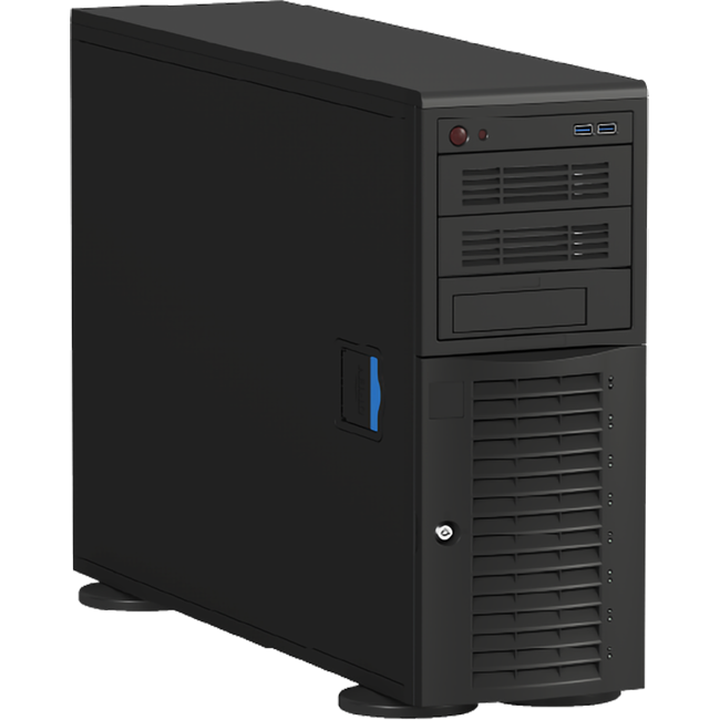 Корпус серверный Ablecom CS-W45-02P, 4U/Tower, E-ATX, 8×3.5" SAS/SATA, 1200Вт