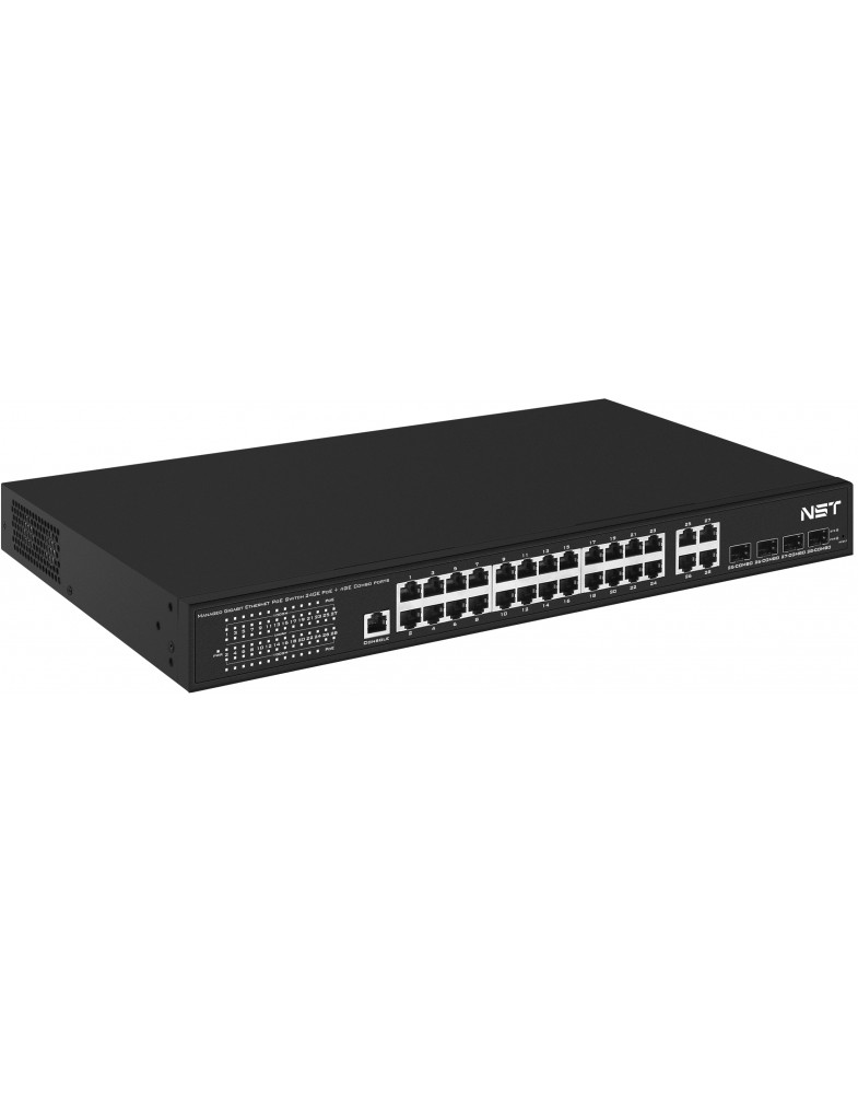 Коммутатор NST NS-SW-24G4G-L, L2+, 24×1GbE, 4×SFP