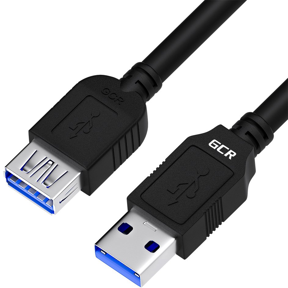 Удлинитель GCR GCR-52702, USB 3.0 AM/AF, 3 м, 5 Гбит/с