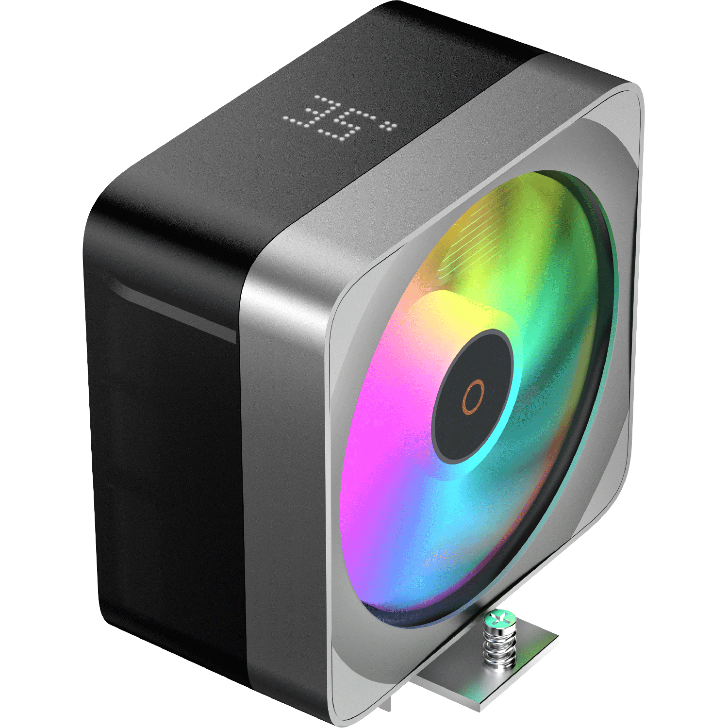 Кулер Ocypus Delta A40 EX BK Digital, 200 Вт, 4 тепловые трубки, 120 мм ARGB, 4-pin PWM