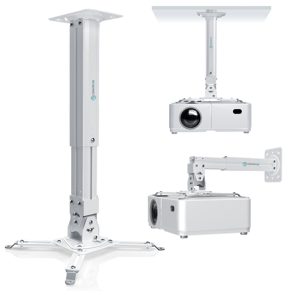Кронштейн ONKRON K5A белый, потолочный для проектора