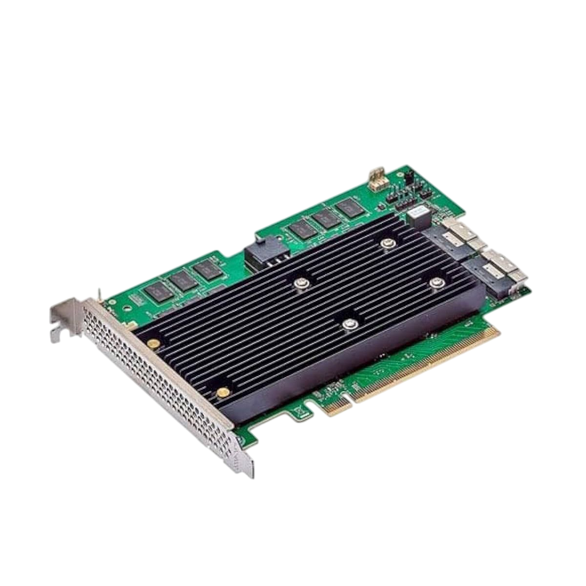 RAID-контроллер Broadcom 9670W-16i, PCIe 4.0 x16, 16 портов SAS/SATA/NVMe, 8 ГБ кэш